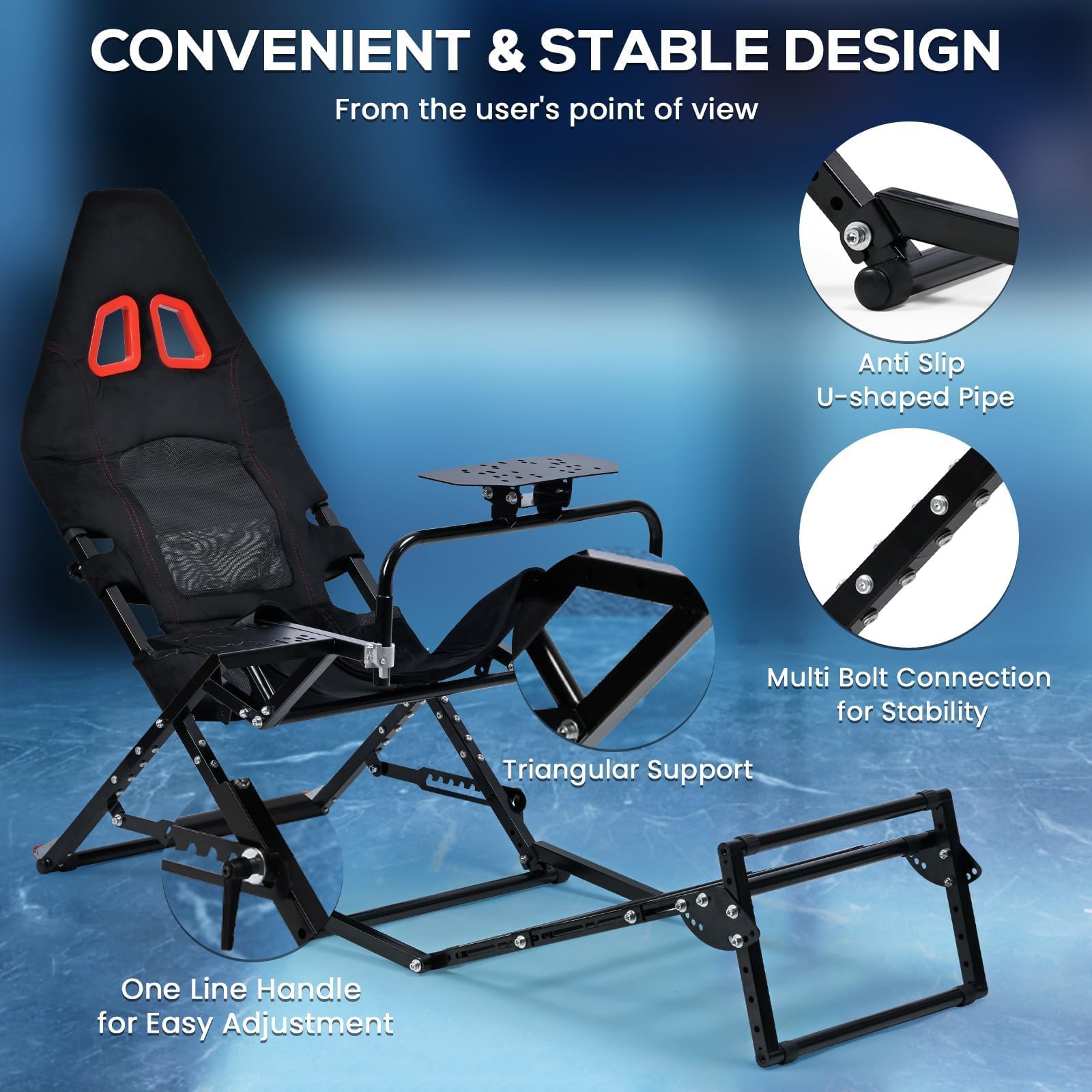 Amazon.com: Gazzyt Foldable Racing Simulator Cockpit Fit for